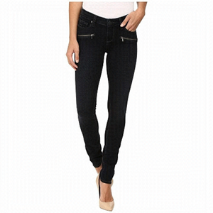 PAIGE Denim Jill Zip Style Skinny Jeans Womens Size 30 Dark Wash USA Made
